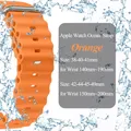 Bracelet Ocean pour Apple Watch Ultra 4 3 2 40 à 49 mm – Couleur du bracelet Orange