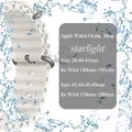 Bracelet Ocean pour Apple Watch Ultra 4 3 2 40 à 49 mm – Couleur du bracelet Starlight