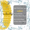 Bracelet Ocean pour Apple Watch Ultra 4 3 2 40 à 49 mm – Couleur du bracelet Yellow