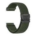 Bracelet parachute 18 à 22 mm pour Xiaomi Watch et Active – Couleur du bracelet Inverness Green