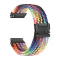 Bracelet parachute 18 à 22 mm pour Xiaomi Watch et Active – Couleur du bracelet New Rainbow