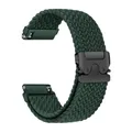 Bracelet parachute 18 à 22 mm pour Xiaomi Watch et Active – Couleur du bracelet Rainforest green