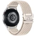 Bracelet parachute tressé 40 à 47 mm pour Samsung Galaxy Watch – Couleur du bracelet Starlight
