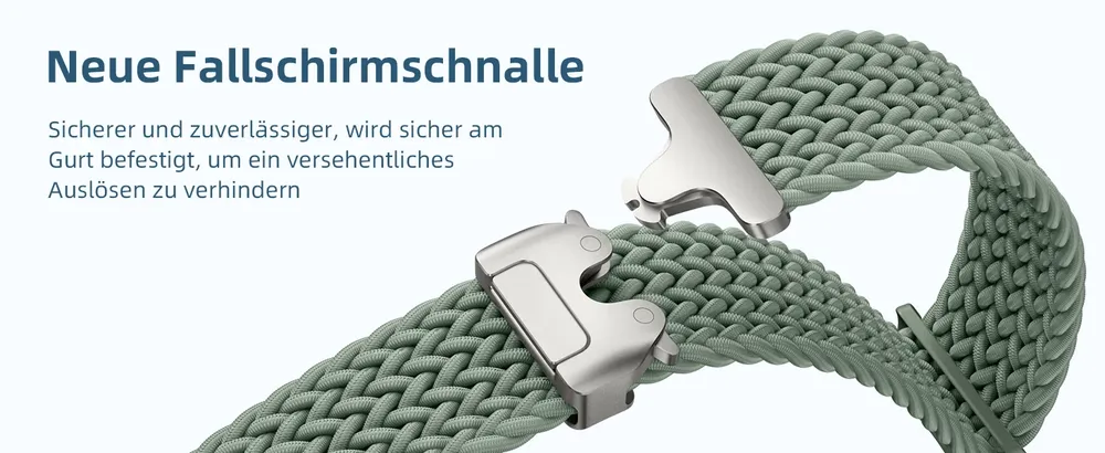 Bracelet parachute tressé 40 à 47 mm pour Samsung Galaxy Watch