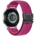 Bracelet parachute tressé 40 à 47 mm pour Samsung Galaxy Watch – Couleur du bracelet Magenta