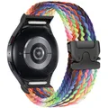 Bracelet parachute tressé 40 à 47 mm pour Samsung Galaxy Watch – Couleur du bracelet New Rainbow