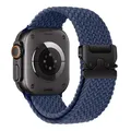 Bracelet paracorde tressé pour Apple Watch 38 à 49 mm – Couleur du bracelet 3 midnight blue