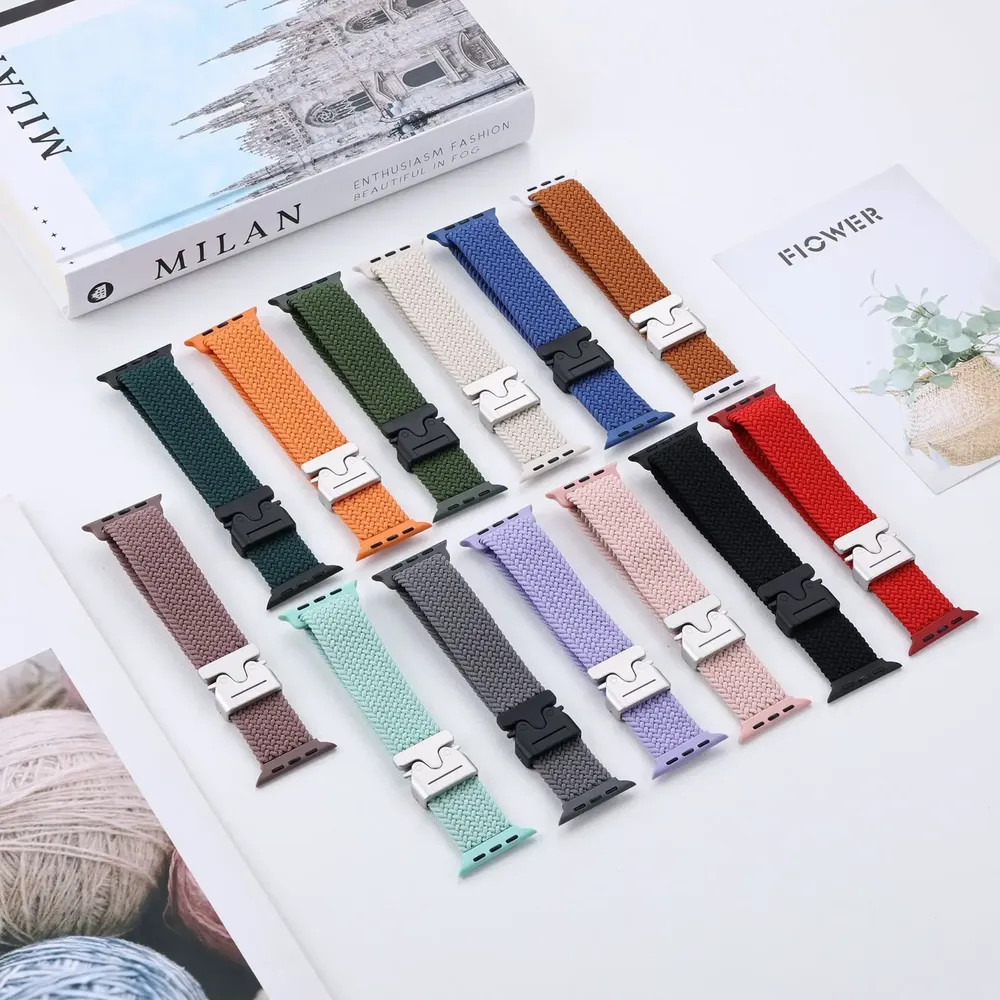 Bracelet paracorde tressé pour Apple Watch 38 à 49 mm
