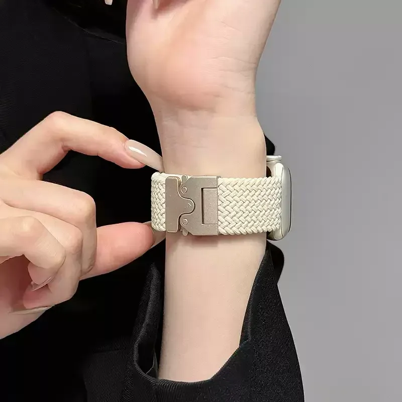 Bracelet paracorde tressé pour Apple Watch 38 à 49 mm