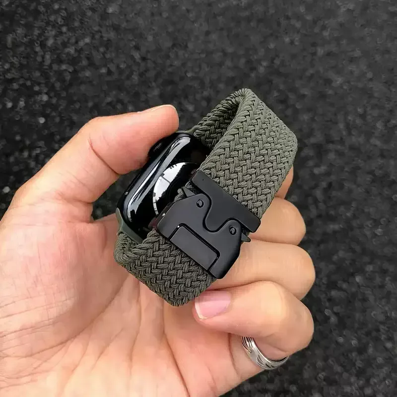 Bracelet paracorde tressé pour Apple Watch 38 à 49 mm