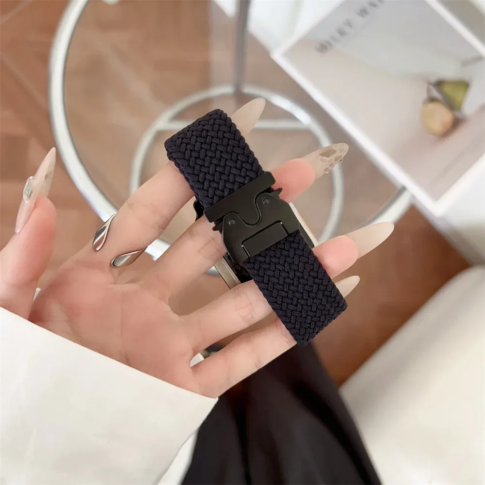Bracelet paracorde tressé pour Apple Watch 38 à 49 mm