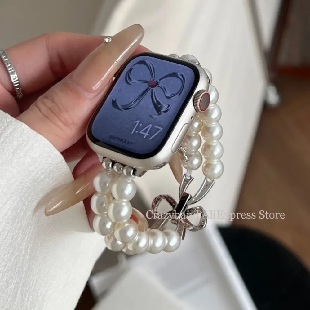 Bracelet perles nœud extensible 38 à 49 mm