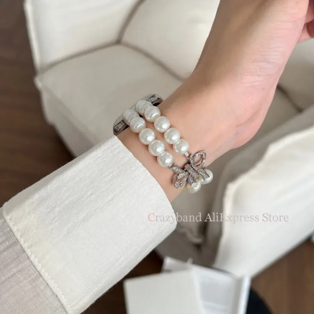 Bracelet perles nœud extensible 38 à 49 mm