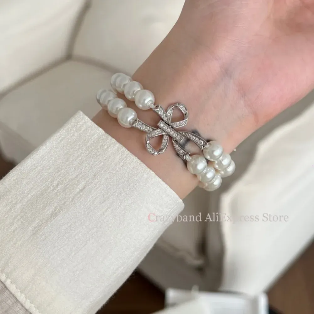 Bracelet perles nœud extensible 38 à 49 mm