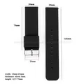 Bracelet silicone 10 à 24 mm à dégagement rapide universel – 4