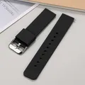 Bracelet silicone 10 à 24 mm à dégagement rapide universel – Couleur du bracelet Black