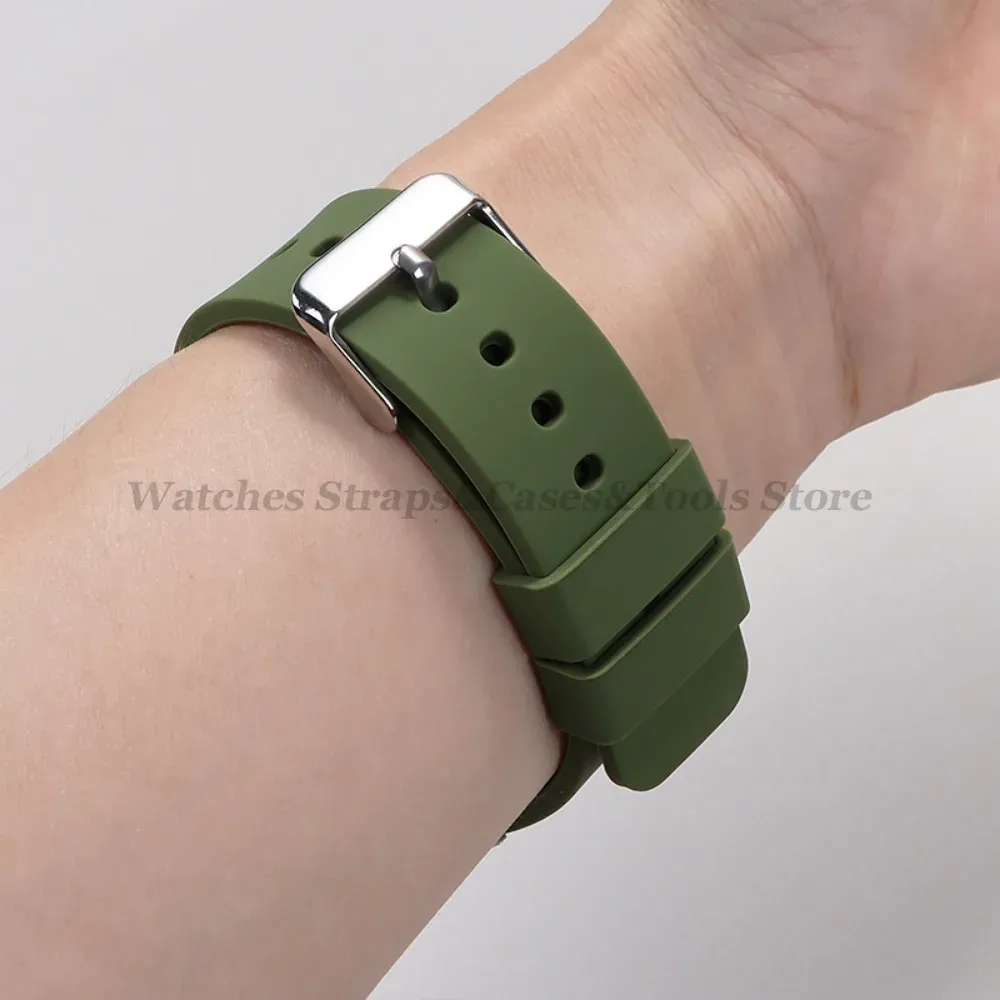 Bracelet silicone 10 à 24 mm à dégagement rapide universel