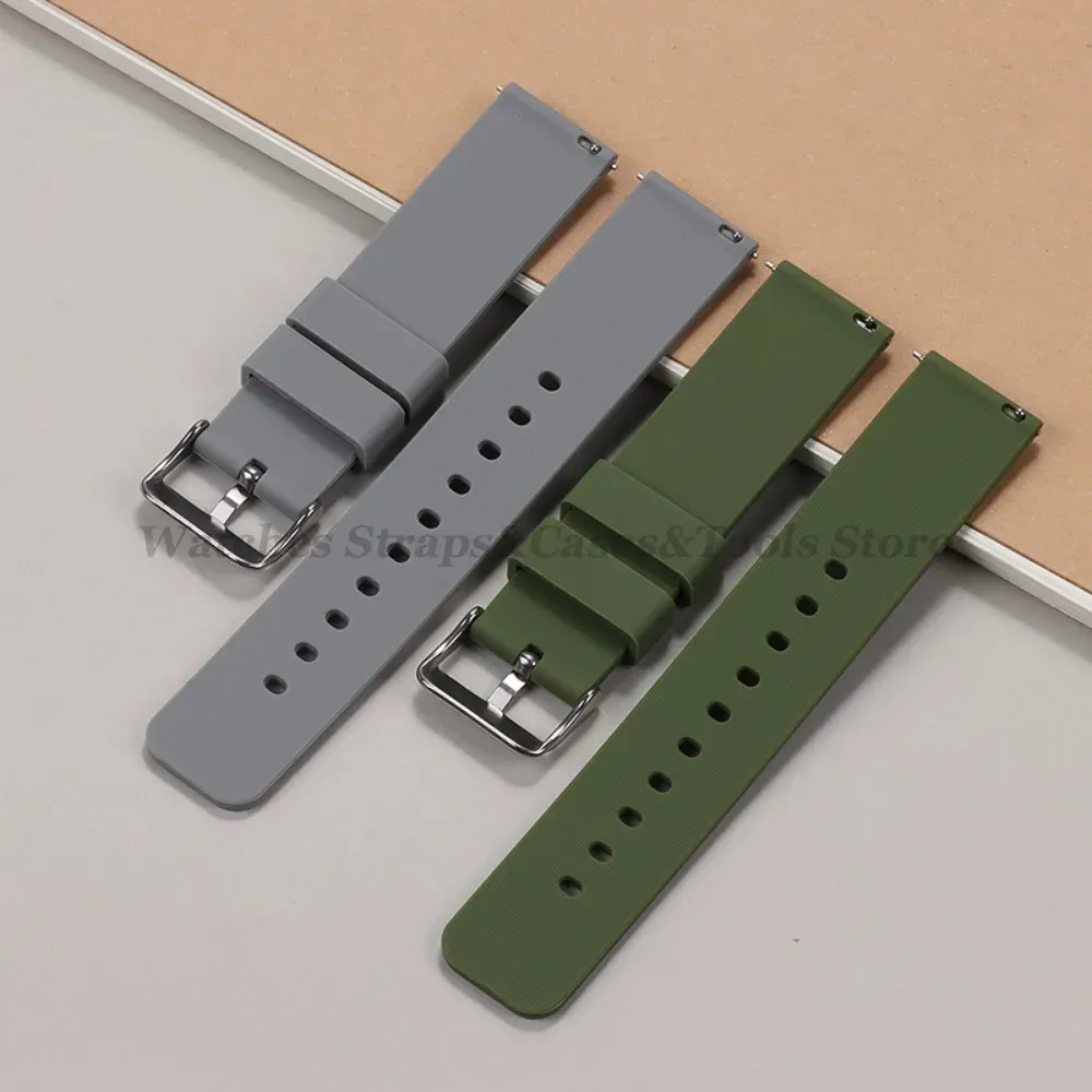 Bracelet silicone 10 à 24 mm à dégagement rapide universel