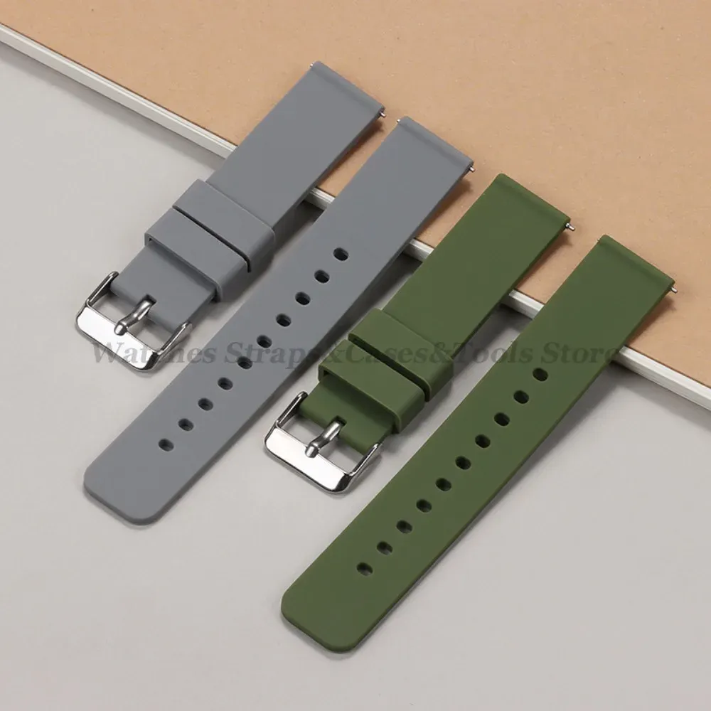 Bracelet silicone 10 à 24 mm à dégagement rapide universel