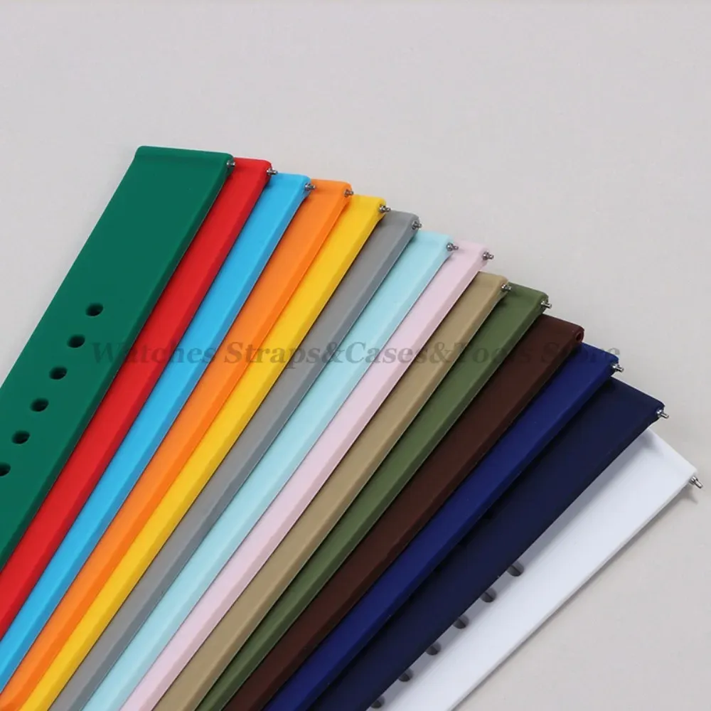 Bracelet silicone 10 à 24 mm à dégagement rapide universel