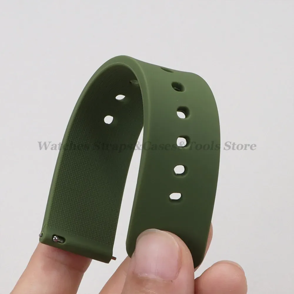 Bracelet silicone 10 à 24 mm à dégagement rapide universel