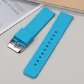Bracelet silicone 10 à 24 mm à dégagement rapide universel – Couleur du bracelet Light Blue