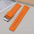 Bracelet silicone 10 à 24 mm à dégagement rapide universel – Couleur du bracelet Orange