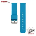 Bracelet silicone 12 à 24 mm fixation rapide – Couleur du bracelet BLEU CLAIR