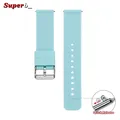 Bracelet silicone 12 à 24 mm fixation rapide – Couleur du bracelet CYAN
