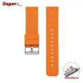 Bracelet silicone 12 à 24 mm fixation rapide – Couleur du bracelet orange