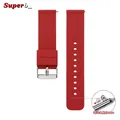 Bracelet silicone 12 à 24 mm fixation rapide – Couleur du bracelet Rouge