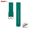 Bracelet silicone 12 à 24 mm fixation rapide – Couleur du bracelet vert