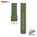 Bracelet silicone 12 à 24 mm fixation rapide – Couleur du bracelet Vert armée