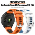 Bracelet silicone 18 à 22 mm pour Garmin et Vivoactive – 1