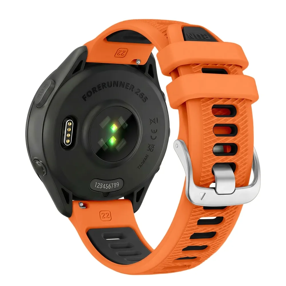 Bracelet silicone 18 à 22 mm pour Garmin et Vivoactive