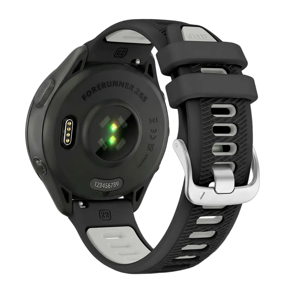 Bracelet silicone 18 à 22 mm pour Garmin et Vivoactive