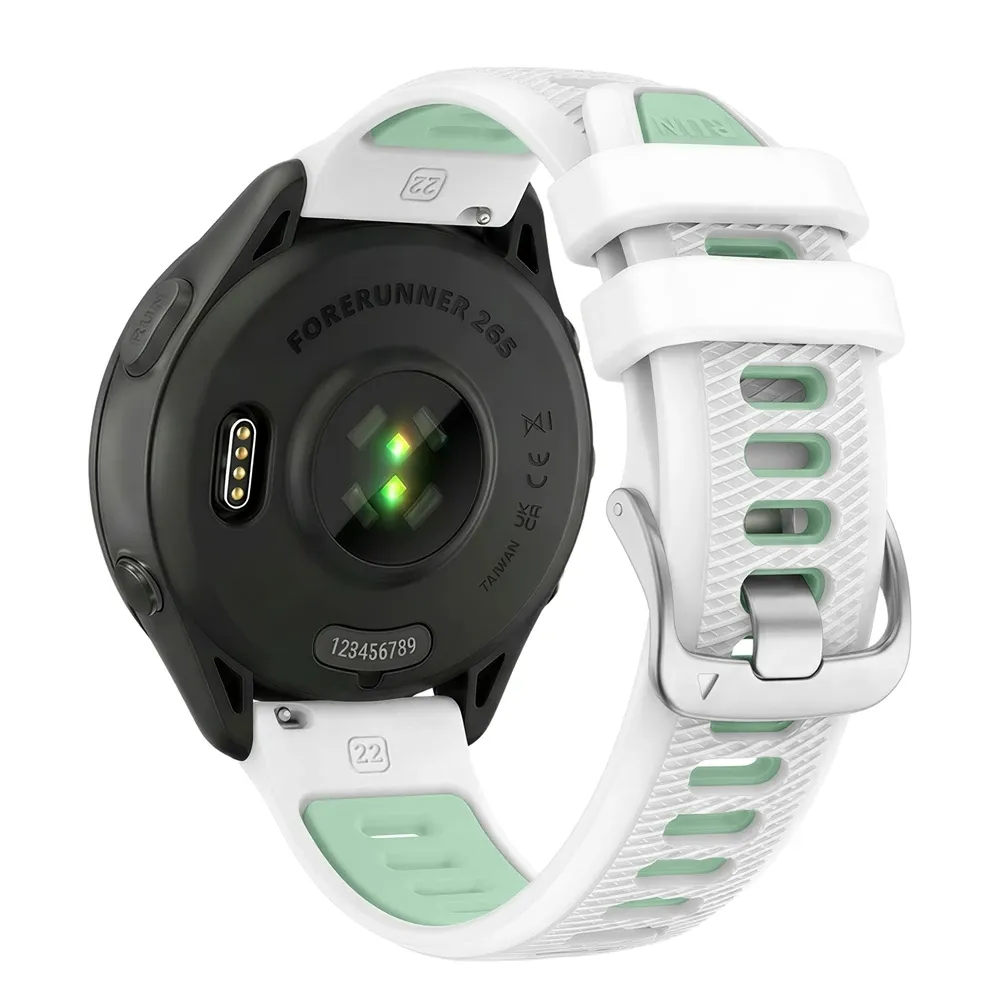 Bracelet silicone 18 à 22 mm pour Garmin et Vivoactive