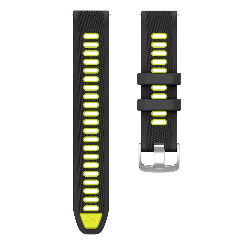 Bracelet silicone 18 à 22 mm pour Garmin et Vivoactive