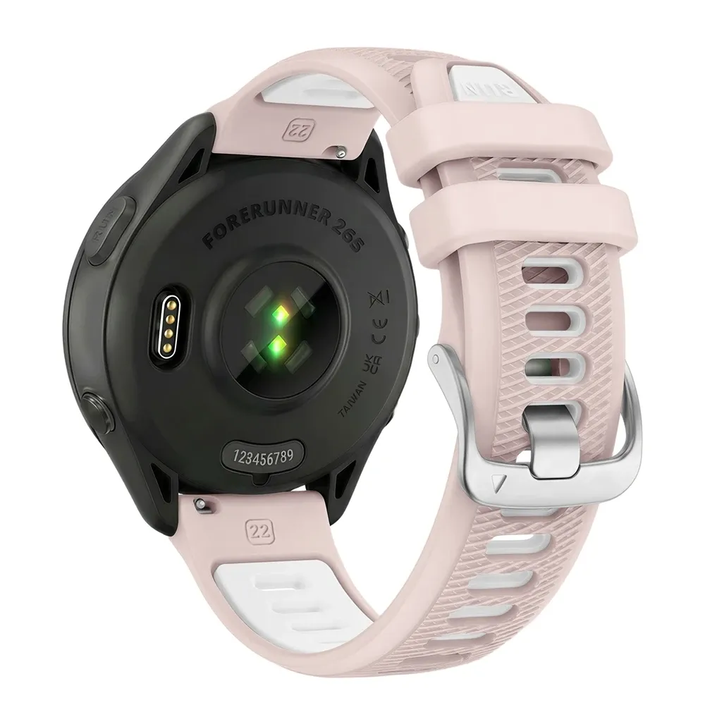 Bracelet silicone 18 à 22 mm pour Garmin et Vivoactive
