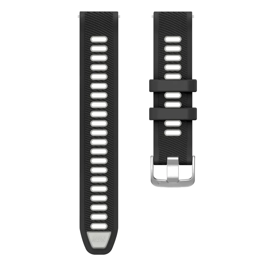 Bracelet silicone 18 à 22 mm pour Garmin et Vivoactive