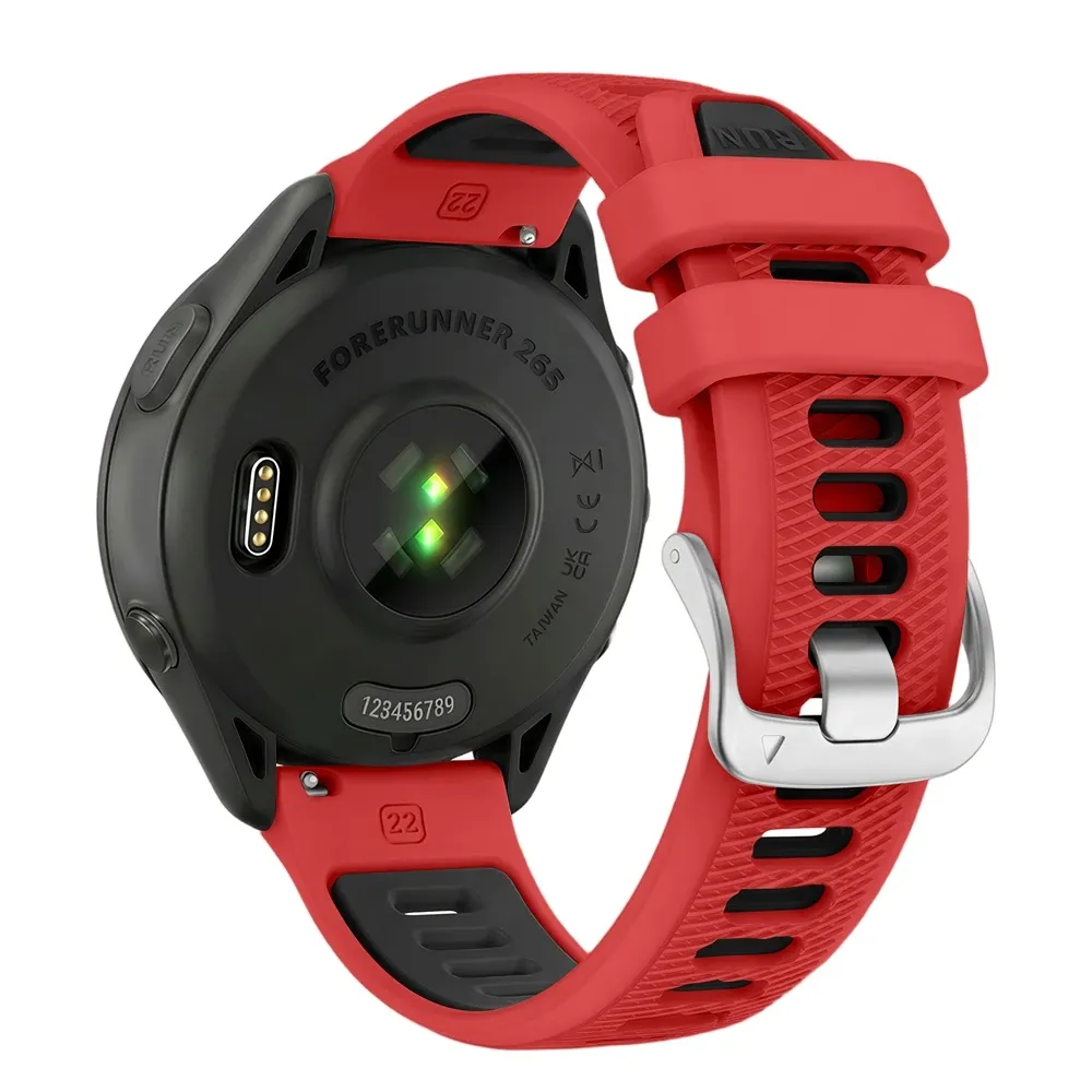 Bracelet silicone 18 à 22 mm pour Garmin et Vivoactive