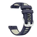 Bracelet silicone 18 à 22 mm pour Garmin et Vivoactive – Couleur du bracelet Noir gris (03)