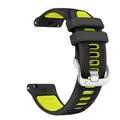 Bracelet silicone 18 à 22 mm pour Garmin et Vivoactive – Couleur du bracelet Orange (13)