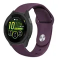Bracelet silicone 18 à 22 mm pour Garmin Forerunner Venu – Couleur du bracelet Deep purple