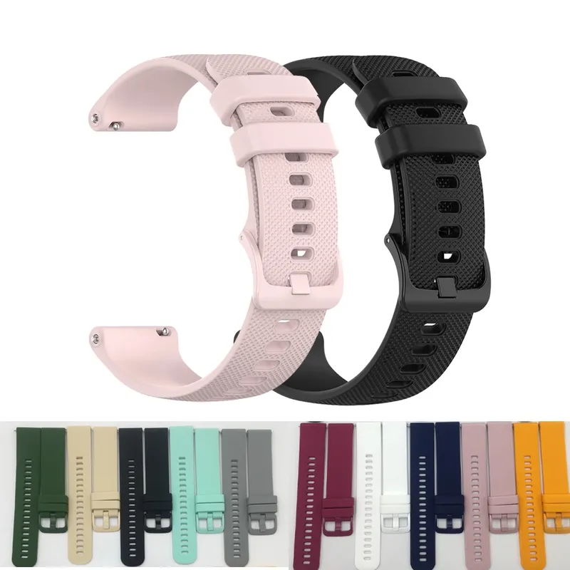 Bracelet silicone 18 à 22 mm pour Garmin Vivoactive Venu