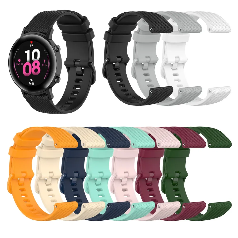 Bracelet silicone 18 à 22 mm pour Garmin Vivoactive Venu