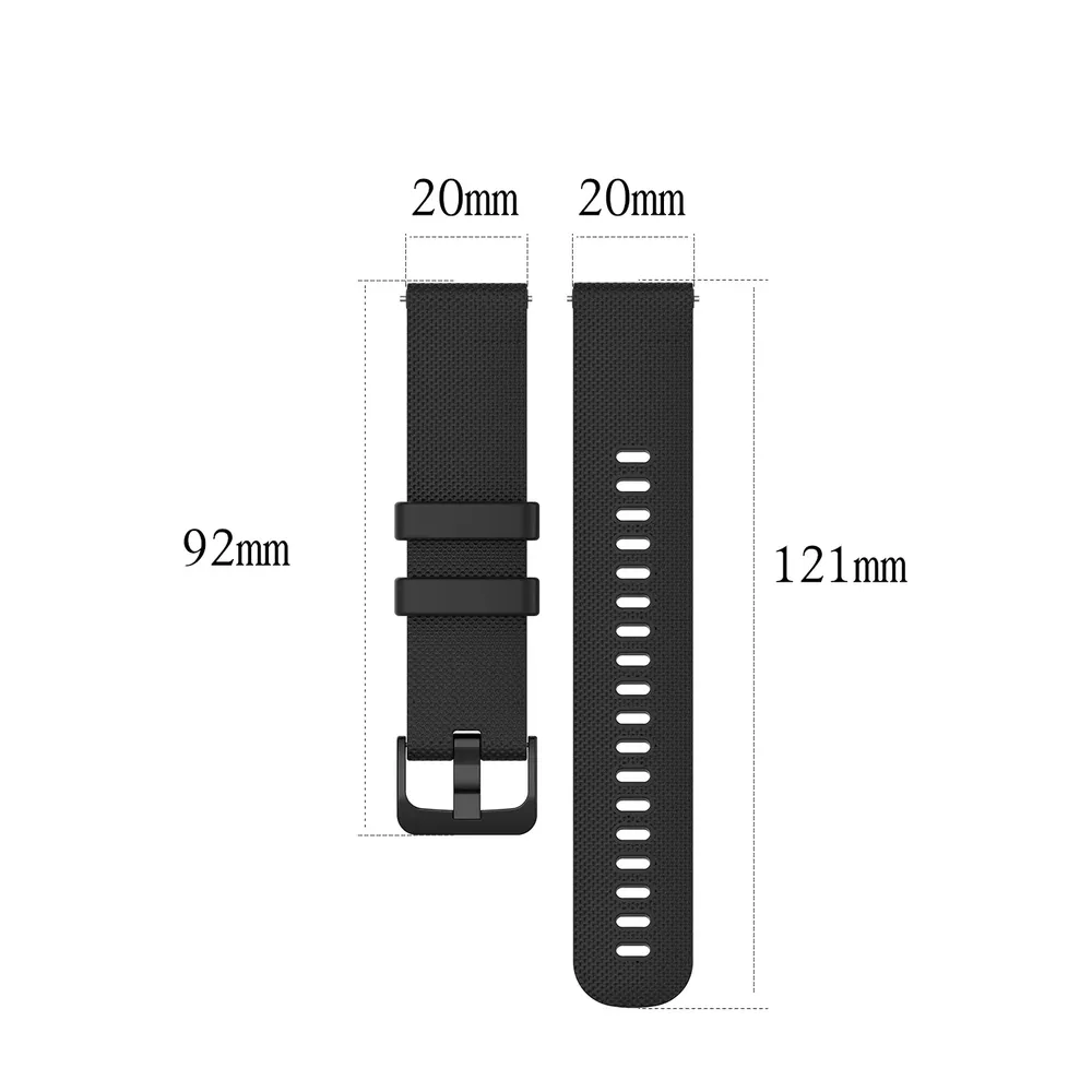 Bracelet silicone 18 à 22 mm pour Garmin Vivoactive Venu