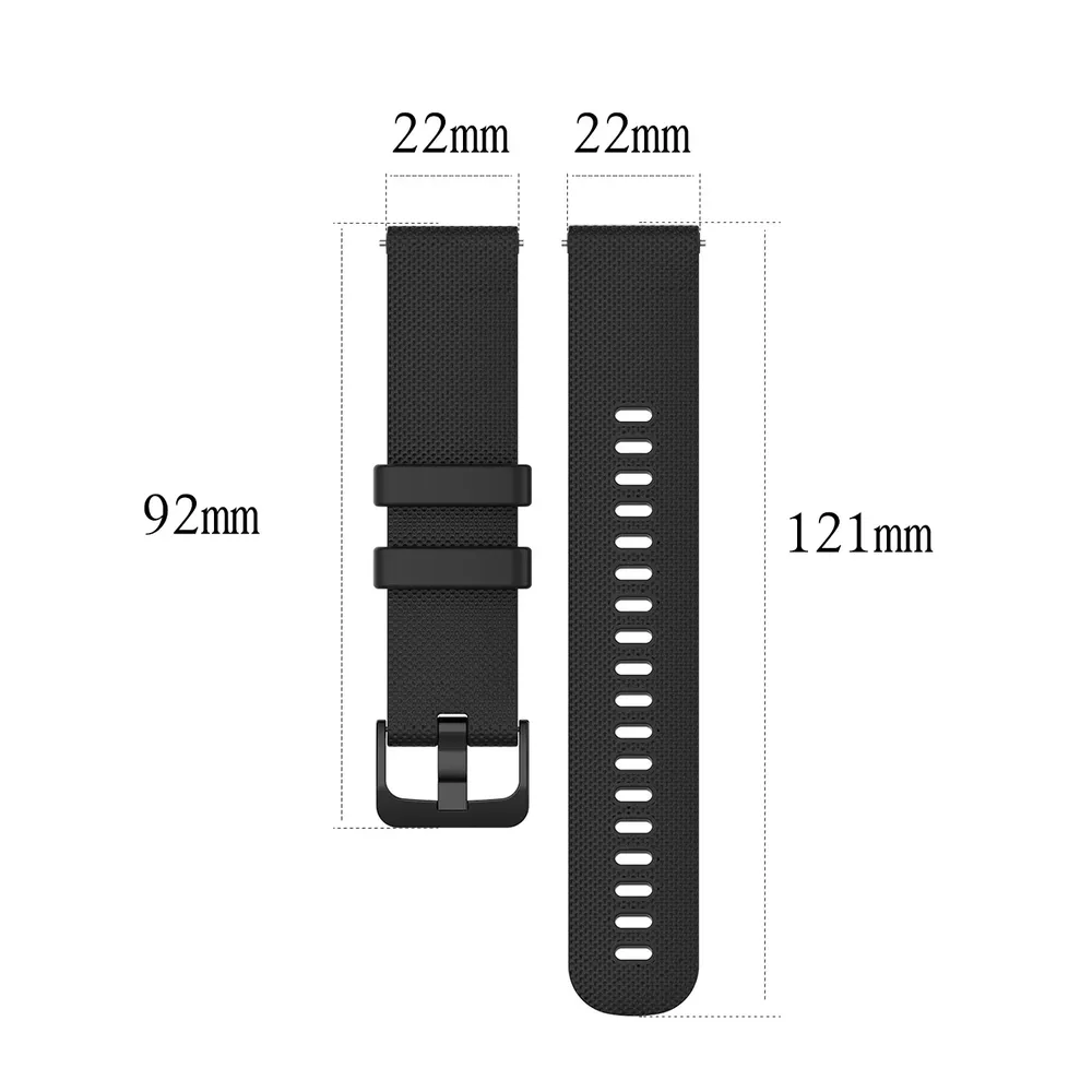 Bracelet silicone 18 à 22 mm pour Garmin Vivoactive Venu