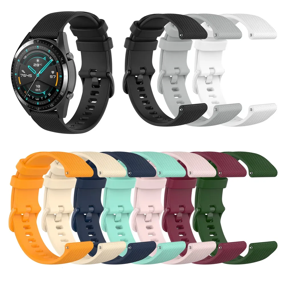 Bracelet silicone 18 à 22 mm pour Garmin Vivoactive Venu