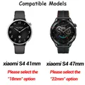 Bracelet silicone 18 à 22 mm pour montre Xiaomi S4 – 2